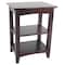 Alaterre Furniture Shaker Cottage 2 Shelf End Table, Espresso ASCA02P0 - alternate 1